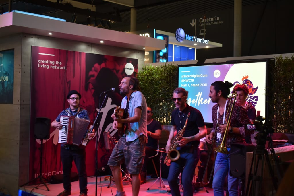 Band playing at event