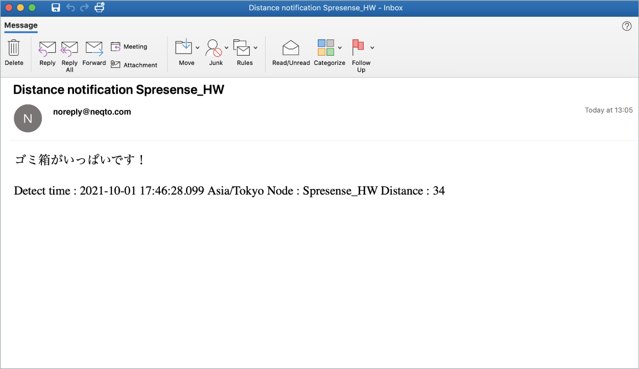 E-Mail Notification for full trash bin