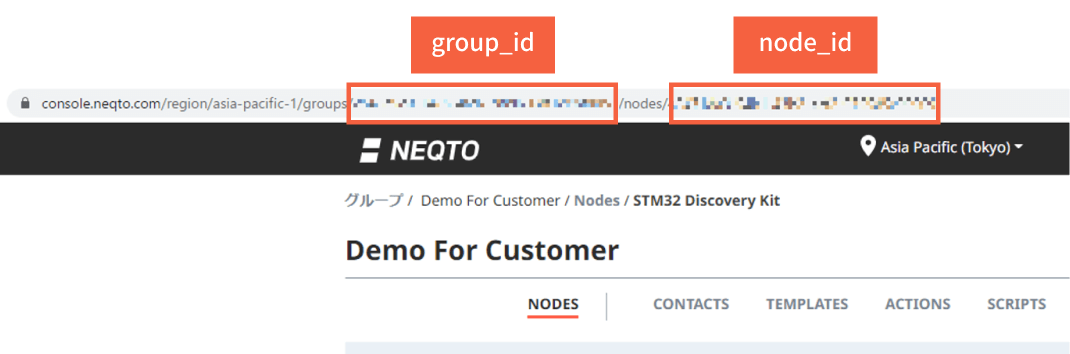図1. 対象ノードのページのURLからIdを取得する方法