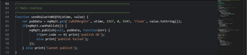 図5. コンソールのスクリプト画面